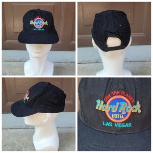 Vtg 90s Hard Rock Hotel Las Vegas Snapback Hat